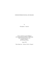 Ethnocentrism in Russia and Ukraine