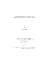 Genome evolution in parasitic wasps: comparisons of sexual and asexual species