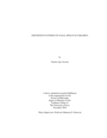 Deposition patterns of nasal sprays in children