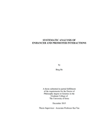 Systematic analysis of enhancer and promoter interactions