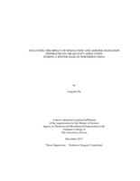 Analyzing the impact of resolution and aerosol radiation feedbacks on air quality simulation during a winter haze in northern China