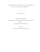 A developmental study examining the value, effectiveness, and quality of a data literacy intervention
