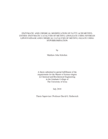 Enzymatic and chemical modification of fatty acid methyl esters: enzymatic catalysis of methyl linoleate using soybean lipoxygenase and chemical catalysis of methyl oleate Using Hypobromination