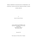 Minimal inhibitory concentration of antimicrobial and antifungal agents in denture adhesive material against Candida albicans