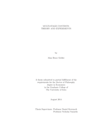 Multi-stage contests: theory and experiments