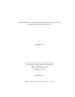 Proportional likelihood ratio mixed model for longitudinal discrete data