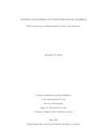 Maximal subalgebras of finite-dimensional algebras: with connections to representation theory and geometry