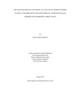 The Creative Identity of Women: an Analysis of Feminist Themes in Select Chamber Music Theater Works by Composer William Osborne for Trombonist Abbie Conant