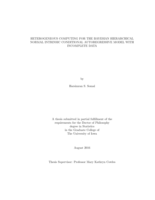 Heterogeneous computing for the Bayesian hierarchical normal intrinsic conditional autoregressive model with incomplete data