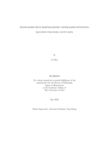 Spline-based sieve semiparametric generalized estimating equation for panel count data