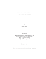 Approximation algorithms for distributed systems