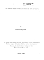 The history of the Universalist Church in Iowa, 1843-1943