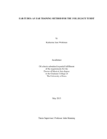 Ear-tudes: an ear training method for the collegiate tubist