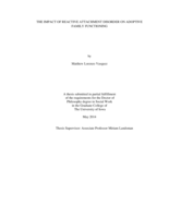 The impact of reactive attachment disorder on adoptive family functioning