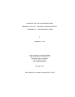 Assessing the relationship between pharmacy quality and healthcare cost for a commercially insured population