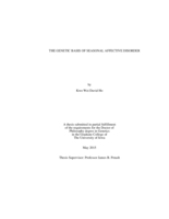 The genetic basis of seasonal affective disorder