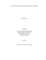 A neuroanatomical investigation of belief and doubt