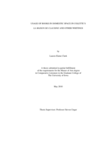 Usage of books in domestic space in Colette's La Maison de Claudine and other writings