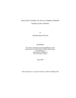 Strategic control of visual working memory during scene viewing