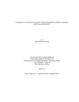Variability in muscle activity measurements among clinical ophthalmologists