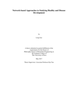 Network-based approaches to studying healthy and disease development