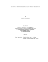 The Impact of twice-exceptionality on self-perceptions