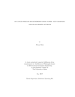 Multiple surface segmentation using novel deep learning and graph based methods