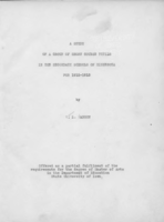 A study of a group of short course pupils in the secondary schools of Minnesota for 1912-1913