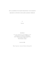 New algorithms for target delineation and radiation delivery in intensity-modulated radiation therapy