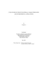 FT-IR studies of zeolite materials: characterization and environmental applications