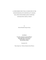 A lower order structural examination of the neuroticism/negative emotionality domain: relations with internalizing symptoms and selected clinical traits