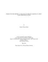 Productive discomfort: a case study of service-learning in a first-year composition course
