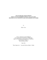 Use of the isolated elements effect to teach observational gait analysis: the effects on cognitive load and learning outcomes