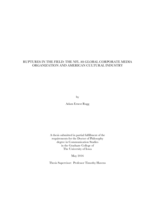 Ruptures in the field: The NFL as global corporate media organization and American cultural industry
