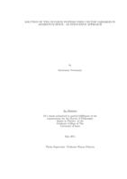 Solution of two nucleon systems using vector variables in momentum space - an innovative approach