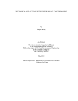 Mechanical and optical methods for breast cancer imaging