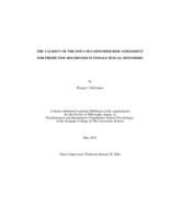 The validity of the Iowa Sex Offender Risk Assessment for predicting recidivism in female sexual offenders