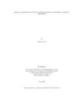 Medical decision support systems based on machine learning