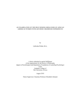 An examination of the help seeking behaviors of African American women with adverse childhood experiences