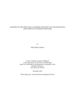Learning on the open road: examining the effect of non-sequential user choice on learning from OERs
