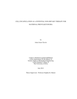 Cell encapsulation as a potential non-dietary therapy for maternal phenylketonuria