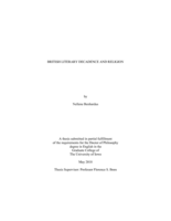 British literary decadence and religion
