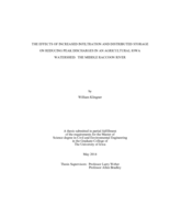 The effects of increased infiltration and distributed storage on reducing peak discharges in an agricultural Iowa watershed: the Middle Raccoon River