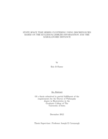 State space time series clustering using discrepancies based on the Kullback-Leibler information and the Mahalanobis distance