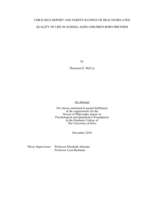 Child self-report and parent ratings of health-related quality of life in school-aged children born preterm