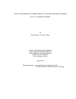 Eight-year report of stepwise excavation procedure outcomes in a US academic setting.