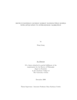 Issues in Bayesian Gaussian Markov random field models with application to intersensor calibration