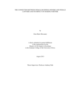 The connection between female business-owners and female lawyers and its impact on making partner