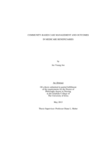 Community-based case management and outcomes in Medicare beneficiaries