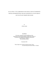 Evaluating a vital dimension of self-regulation of nonprofits: the relationship between the Iowa Register of Accountability and voluntary website disclosure